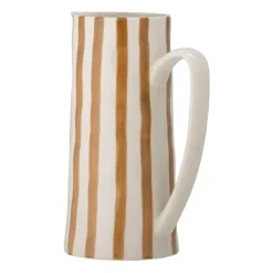 Bloomingville Begonia pot stoneware 23.5 cm, Brown stripes BeigeBrown Hot