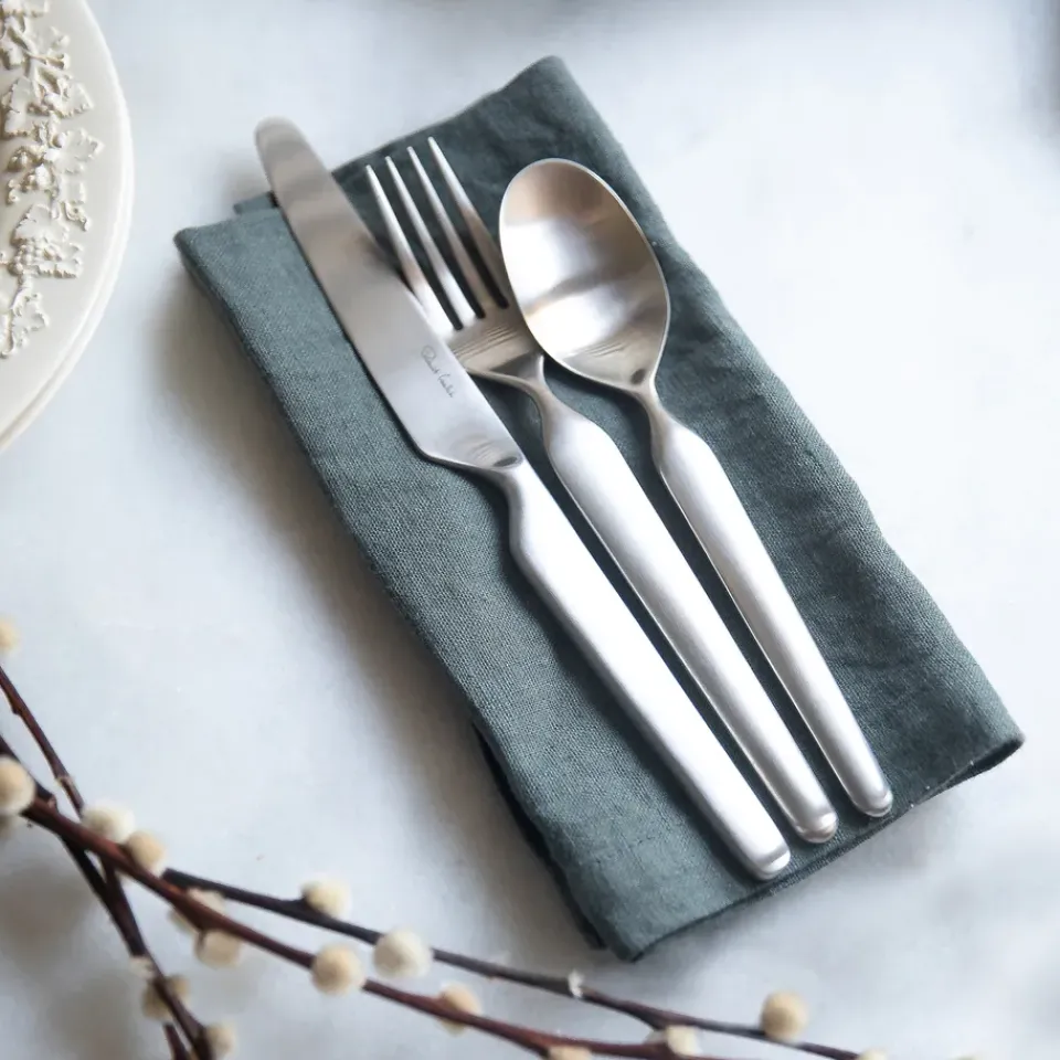 Robert Welch Bergen dinner knife matte, stainless steel Silver-coloured New