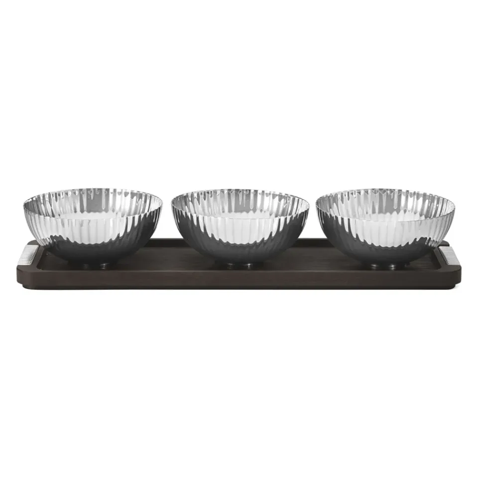 Georg Jensen Bernadotte bowl set, 4 pieces Silver-coloured