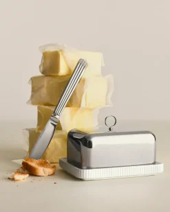 Georg Jensen Bernadotte butter dish 11.2x14.7 cm, Stainless steel Silver-coloured Discount