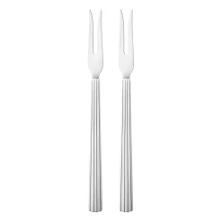 Georg Jensen Bernadotte fork for cold meats, Stainless steel Silver-coloured Hot