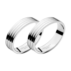 Georg Jensen Bernadotte napkin ring, 2-pack Silver-coloured Clearance