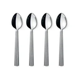Georg Jensen Bernadotte tea and coffee spoon, 4-pack Silver-coloured Outlet