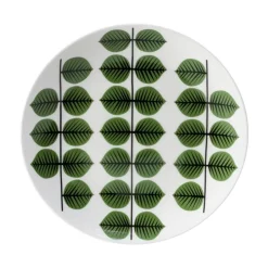 Gustavsbergs Porslinsfabrik Berså plate, Ø 22 cm GreenWhite Clearance