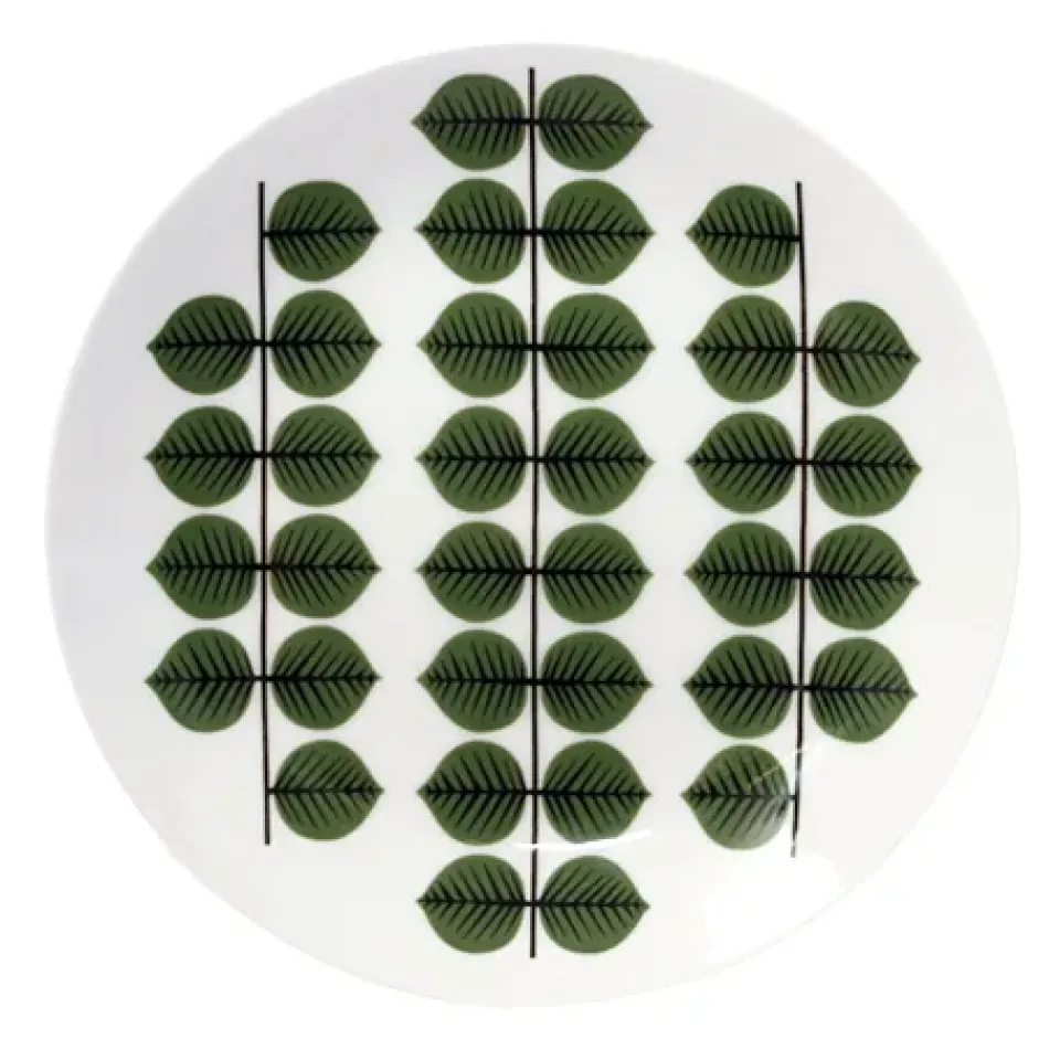 Gustavsbergs Porslinsfabrik Berså plate, Ø 24 cm GreenWhite New