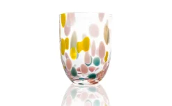 Anna Von Lipa Big Confetti drinking glass 25 cl, Pink-yellow-turquoise Multi Discount