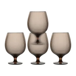 Sagaform Billi beer glasses 50 cl 4-pack, Brown Clearance