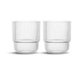 Sagaform Billi drinking glass 40 cl, 2-pack Transparent Hot