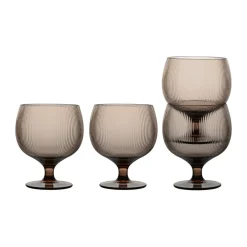 Sagaform Billi wine glasses 35 cl 4-pack, Brown Hot