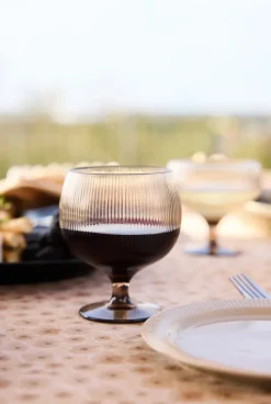 Sagaform Billi wine glasses 35 cl 4-pack, Brown Hot