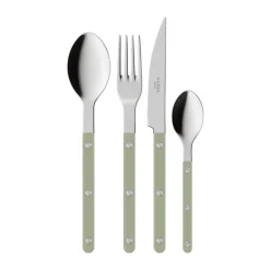 SABRE Paris Bistrot solid cutlery set 4 pieces, Asparagus Green Outlet