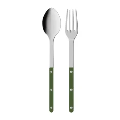 SABRE Paris Bistrot solid serving cutlery, 2 pieces, Green Hot