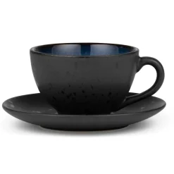 Bitz cup with saucer black, Dark blue Multi Online