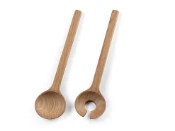Bitz salad utensils 24 cm, Oak Brown Best