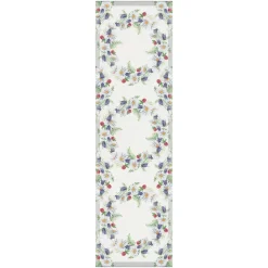 Ekelund Linneväveri Blomkrans table runner 35x120 cm, multi BeigeMulti Online