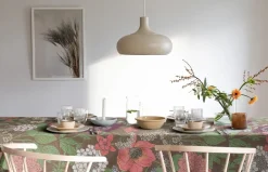 Ekelund Linneväveri Blomsterfång Tablecloth 145x300 cm, Multi Pink Outlet