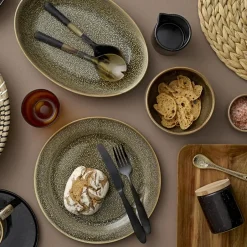 Bloomingville braided placemat, Ø 35 cm Beige New