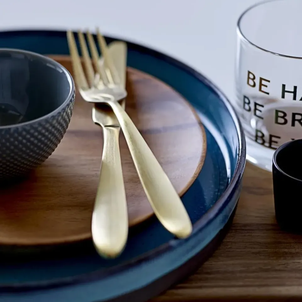 Bloomingville gold cutlery 4-pack, gold Gold-coloured Outlet