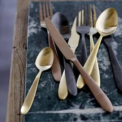 Bloomingville gold cutlery 4-pack, gold Gold-coloured Outlet