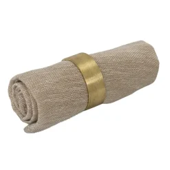Bloomingville napkin rings 4 pack, brass Gold-coloured Discount