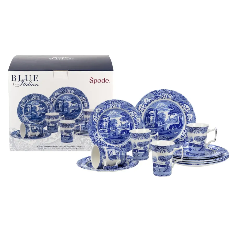 Spode Italian 12 piece set, 12 pieces Blue