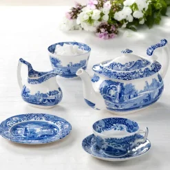 Spode Italian side plate/tea plate, 20 cm/ 8 inch Blue Outlet