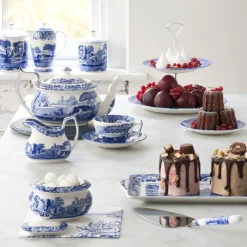 Spode Italian teacup and saucer, 20 cl/ 7 oz Blue Discount