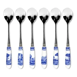 Spode Blue Italian teaspoon 6-pack, Ceramic-stainless steel BlueWhite Best