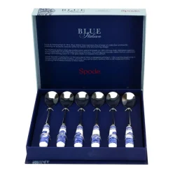 Spode Blue Italian teaspoon 6-pack, Ceramic-stainless steel BlueWhite Best