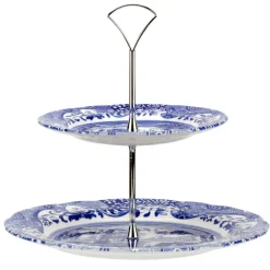 Spode Italian 2-tier cake stand, 2-Tier Blue Discount