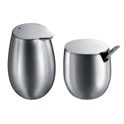 Bodum Columbia sugar & creamer set, matte Silver-coloured Discount