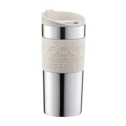 Bodum travel mug 35 cl stainless steel, Off White Clearance