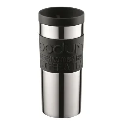 Bodum Travel Mug chrome small, Black Sale
