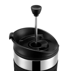 Bodum Travel press mug chrome, Black Best