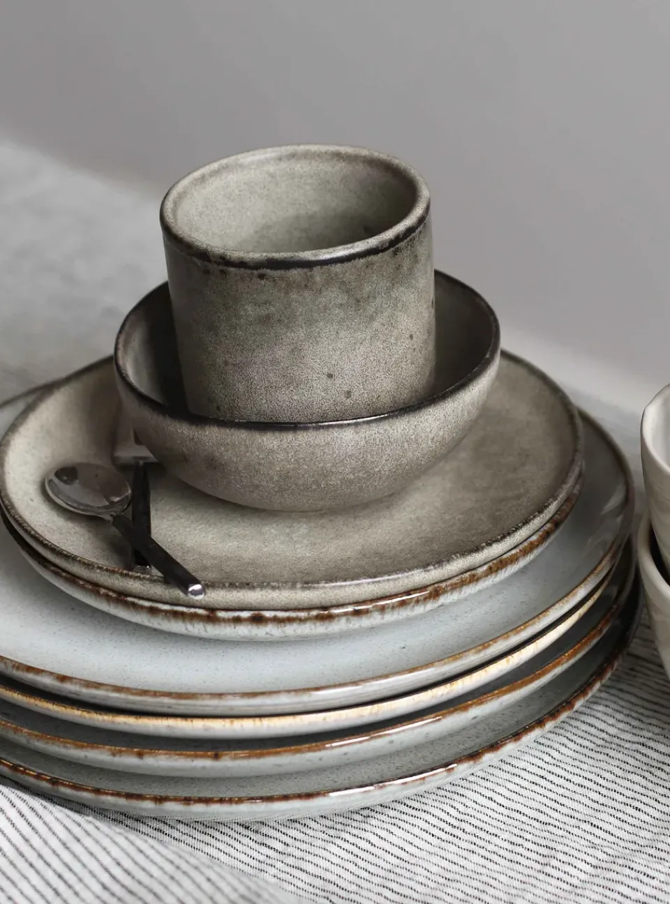 Tell Me More Bon bowl mini Ø11 cm, Stone goods Grey Sale