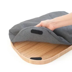 Bosign Knee tray curveline large 34x47 cm, willow Brown Discount
