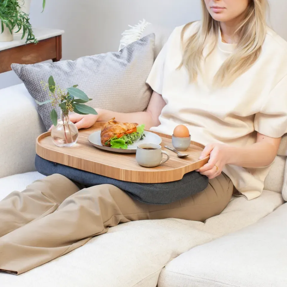 Bosign Knee tray curveline large 34x47 cm, willow Brown Discount