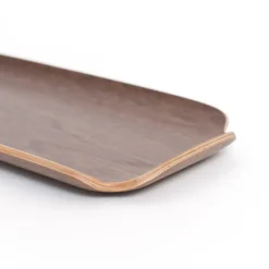 Bosign wooden tray leaf, Walnut Brown New