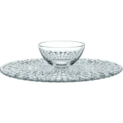 Nachtmann Bossa Nova cake dish/chip and dip plate, clear Transparent Best