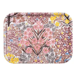 Almedahls Botanic Garden tray, 20x27 cm PinkBrown Discount