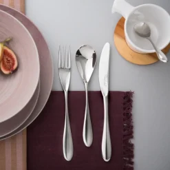 Robert Welch Bourton Bright dinner knife, Stainless steel Silver-coloured Hot