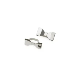 KLONG Bowie napkin ring 2-pack, Stainless steel Silver-coloured Outlet