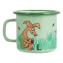 Muurla Boys enamel mug 25 cl, Green Sale
