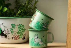 Muurla Boys enamel mug 25 cl, Green Sale