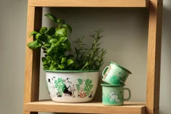 Muurla Boys enamel mug 25 cl, Green Sale