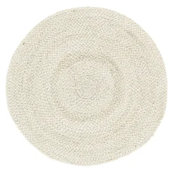 Dixie Braided placemat Ø38 cm, ivory Beige