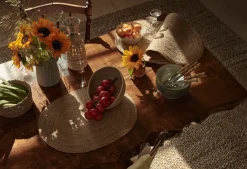Dixie Braided placemat oval, nature Beige Clearance