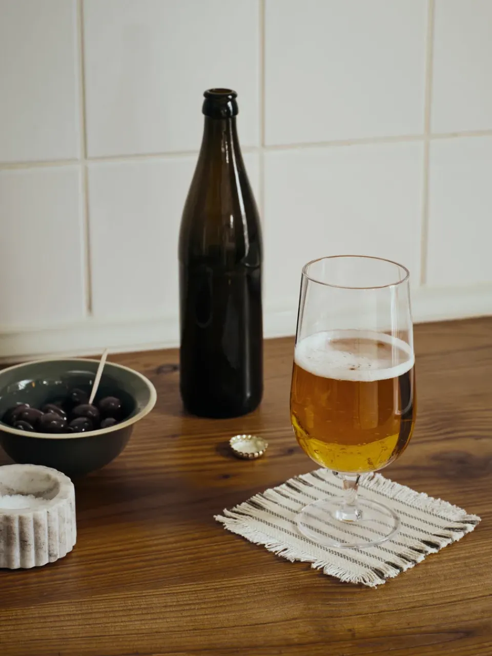 Broste Copenhagen Bubble beer glass, 50 cl Transparent Best