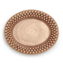 Mateus Bubbles oval plate 20 cm, cinnamon Brown Hot