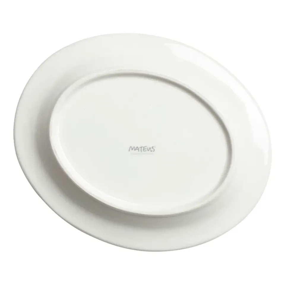 Mateus Bubbles oval plate 20 cm, cinnamon Brown Hot